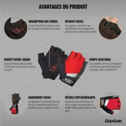 GripGrab SuperGel Gepolsterter Kurzfinger Handschuhe - Red 30 GripGrab SuperGel Gepolsterter Kurzfinger Handschuhe - Red -Gripgrab gripgrab supergel padded short finger gloves red 11 1201813