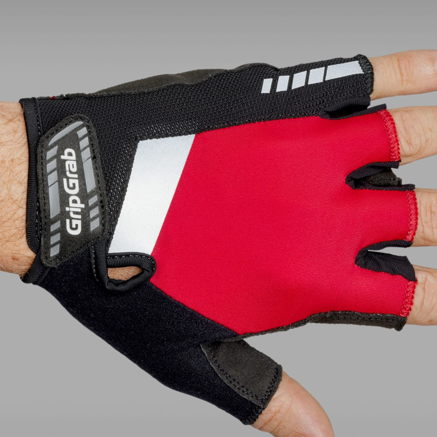 GripGrab SuperGel Gepolsterter Kurzfinger Handschuhe - Red 5 GripGrab SuperGel Gepolsterter Kurzfinger Handschuhe - Red – Bild 3