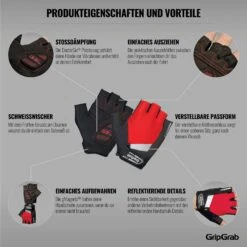 GripGrab SuperGel Gepolsterter Kurzfinger Handschuhe - Red 28 GripGrab SuperGel Gepolsterter Kurzfinger Handschuhe - Red -Gripgrab gripgrab supergel padded short finger gloves red 9 1201809