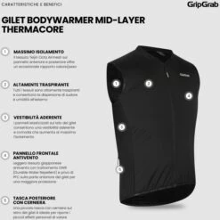 GripGrab ThermaCore Bodywarmer Mid-Layer Weste - Schwarz 34 GripGrab ThermaCore Bodywarmer Mid-Layer Weste - Schwarz -Gripgrab gripgrab thermacore bodywarmer mid layer vest black 5 1558283
