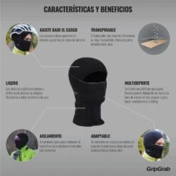 GripGrab Kids Thermo Balaclava - Black -Gripgrab gripgrab thermal balaclava black 5 1094676