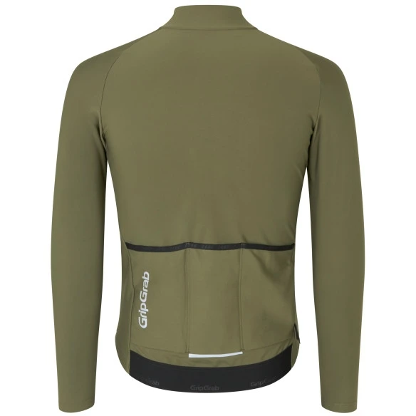 GripGrab ThermaPace Thermo Langarmtrikot - Olive Green 4 GripGrab ThermaPace Thermo Langarmtrikot - Olive Green – Bild 2