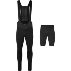 GripGrab ThermaShell Wasserabweisende Trägerhose - Schwarz