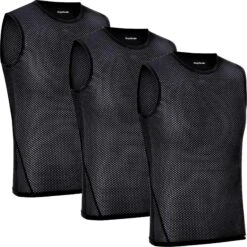 GripGrab Ultralight Mesh Unterhemd Ärmellos 3PACK - Black