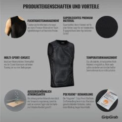 GripGrab Ultralight Mesh Unterhemd Ärmellos 3PACK - Black 25 GripGrab Ultralight Mesh Unterhemd Ärmellos 3PACK - Black -Gripgrab gripgrab ultralight sleeveless mesh baselayer black 4 1094881