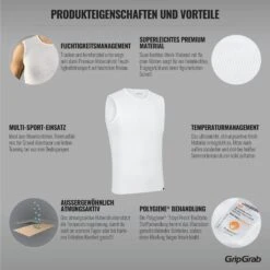 GripGrab Ultralight Mesh Unterhemd Ärmellos 3PACK - White -Gripgrab gripgrab ultralight sleeveless mesh baselayer white 4 1094921