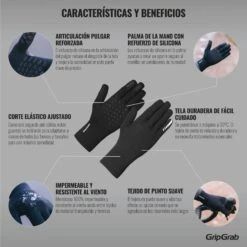 GripGrab Wasserdichter Thermal Strickhandschuh - Black -Gripgrab gripgrab waterproof knitted thermal glove black 3 1093880