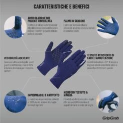 GripGrab Wasserdichter Thermal Strickhandschuh - Navy Blue -Gripgrab gripgrab waterproof knitted thermal glove navy blue 4 1093889