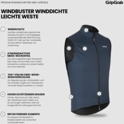 GripGrab WindBuster Winddichte Leichte Weste - Navy Blue 28 GripGrab WindBuster Winddichte Leichte Weste - Navy Blue -Gripgrab gripgrab windbuster windproof lightweight vest navy blue 11 1559301