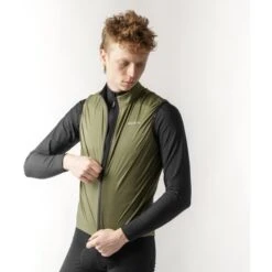 GripGrab WindBuster Winddichte Leichte Weste - Olive Green -Gripgrab gripgrab windbuster windproof lightweight vest olive green 19 1559390