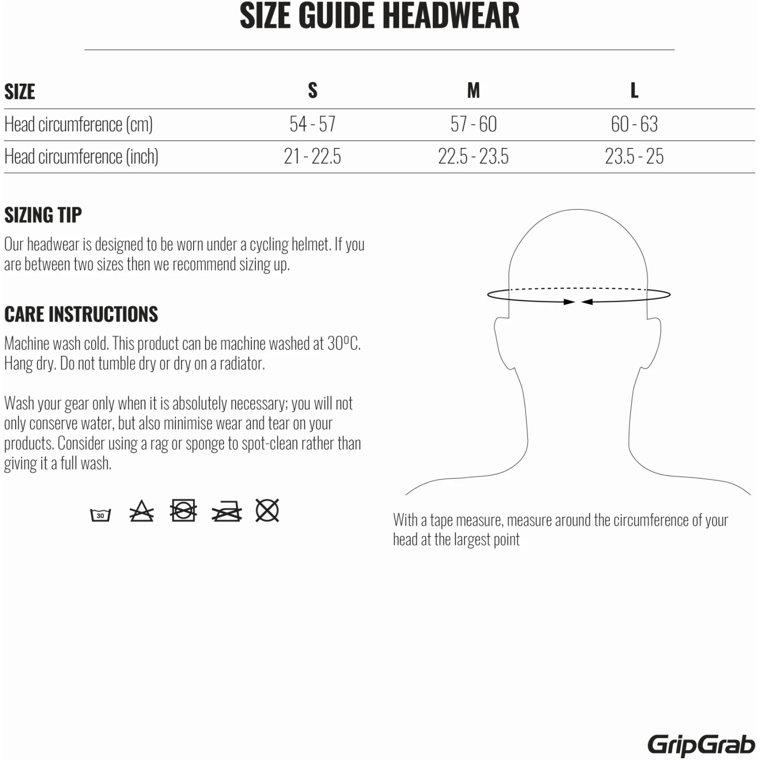 GripGrab Winddichte Leichte Thermal Unterhelm Mütze - Black 20 GripGrab Winddichte Leichte Thermal Unterhelm Mütze - Black – Bild 18