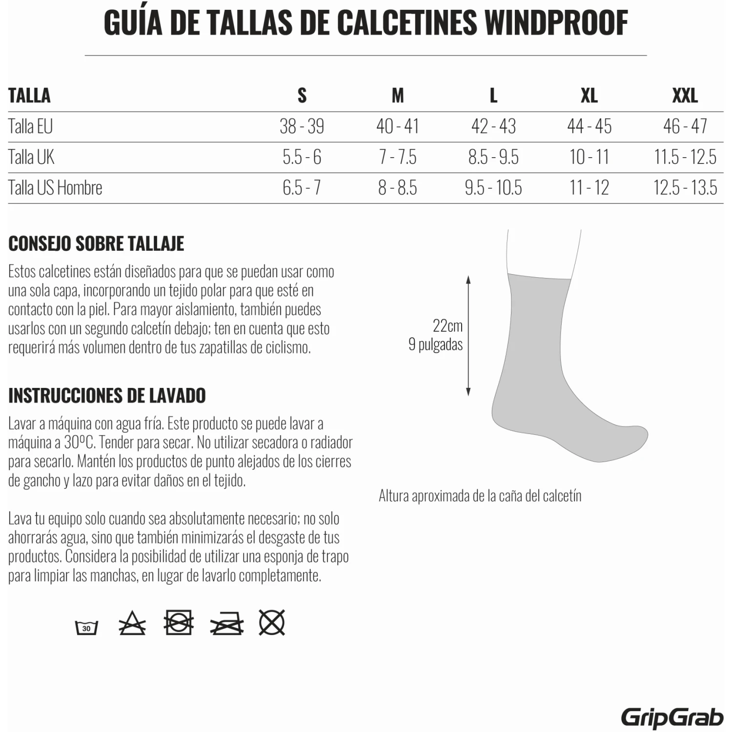 GripGrab Winddichte Socken - Black 16 GripGrab Winddichte Socken - Black – Bild 14