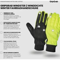GripGrab Windster 2 Winddichte Winter Fahrradhandschuhe - Yellow Hi-vis -Gripgrab gripgrab windster 2 windproof winter gloves yellow hi vis 21 1283984