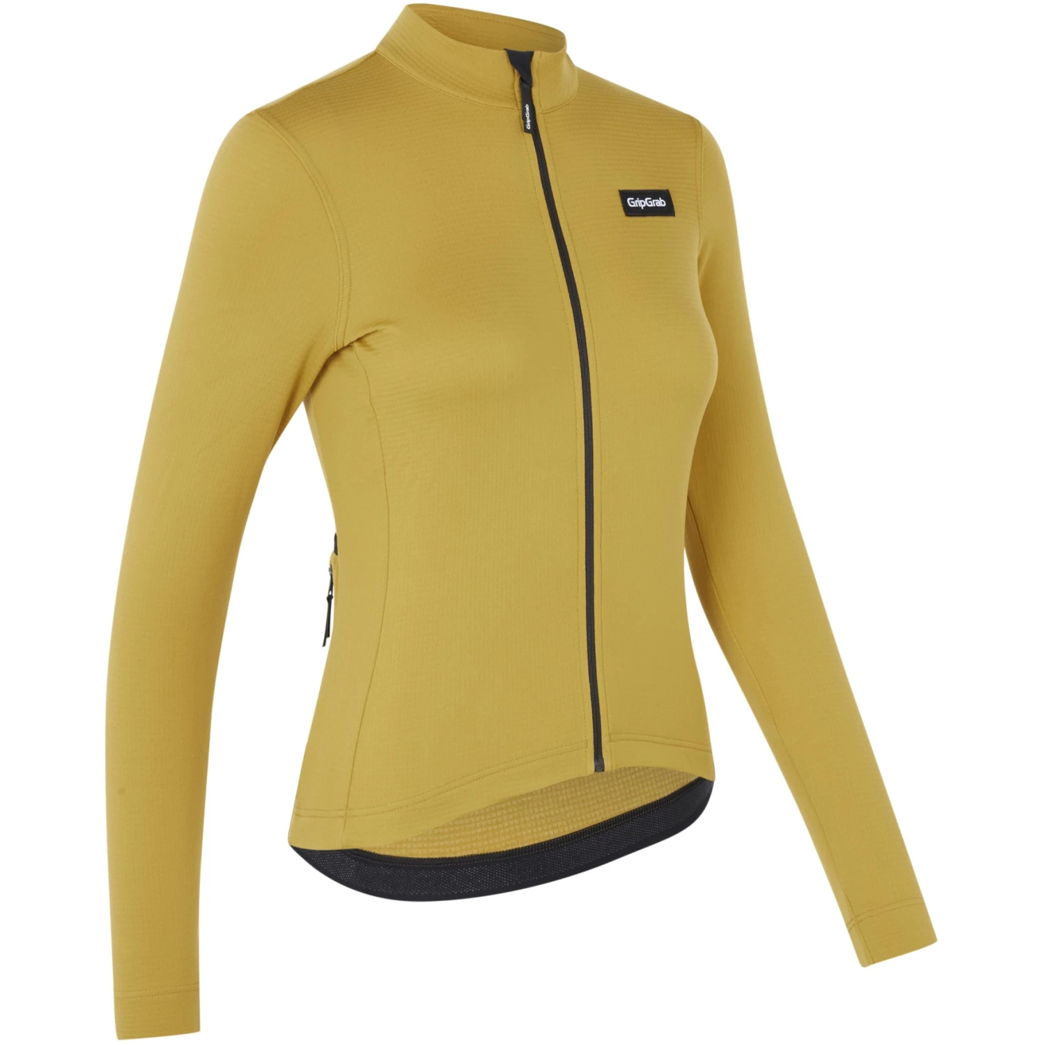 GripGrab Damen Gravelin Merinotech Thermo Langarmtrikot - Mustard Yellow 3 GripGrab Damen Gravelin Merinotech Thermo Langarmtrikot - Mustard Yellow