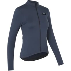 GripGrab Damen Gravelin Merinotech Thermo Langarmtrikot - Navy Blue