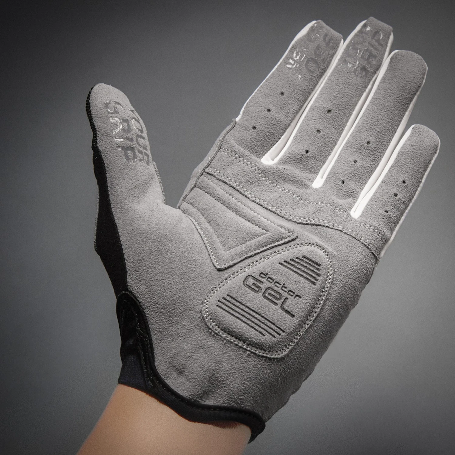 GripGrab Shark Geplosterter Damen Langfinger Handschuhe - Grey 4 GripGrab Shark Geplosterter Damen Langfinger Handschuhe - Grey – Bild 2