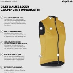 GripGrab Damen WindBuster Winddichte Leichte Weste - Mustard Yellow 31 GripGrab Damen WindBuster Winddichte Leichte Weste - Mustard Yellow -Gripgrab gripgrab womens windbuster windproof lightweight vest mustard yellow 13 1558172